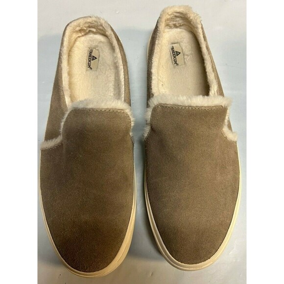 Staheekum Women's Camp Mule Sneaker Genuine Leather Fur Suede Slip On STONE - Picture 1 of 3